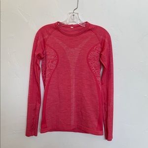 Lululemon Long Sleeve Ribbed Workout Top